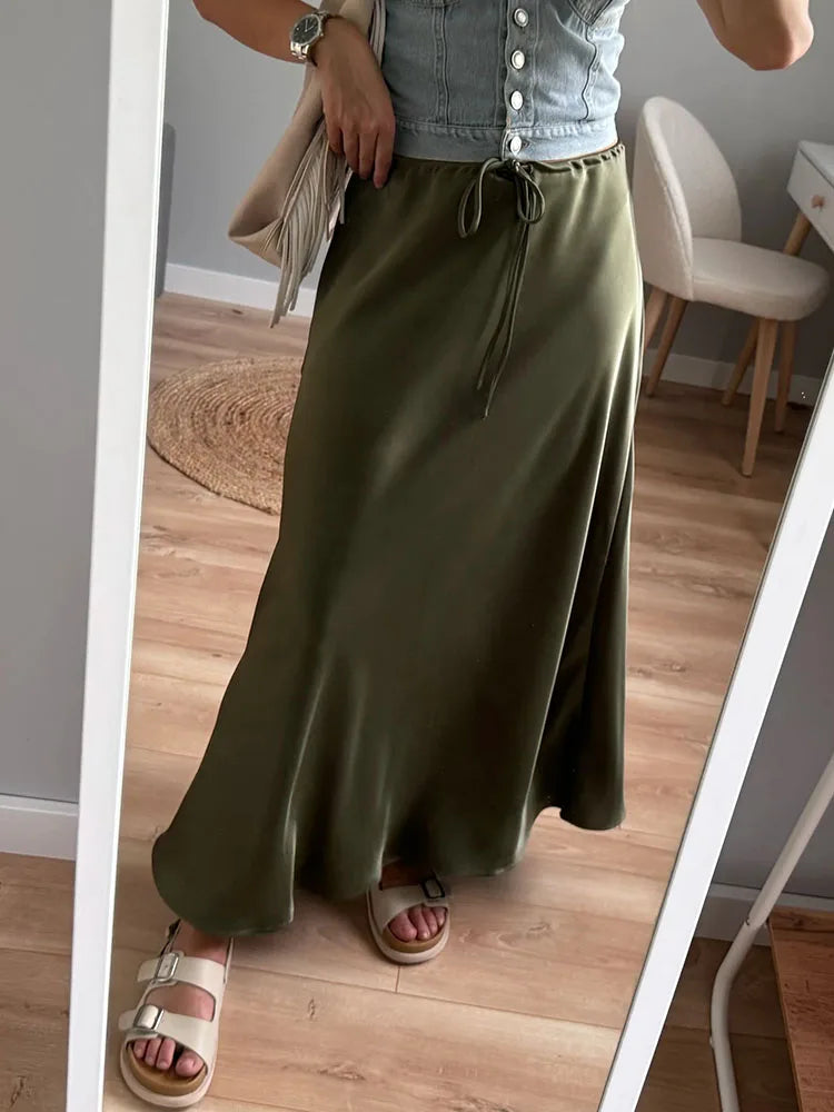 Satin Silk Skirt